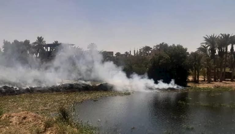 حريق أسفل كوبري الشرق بدون إصابات 